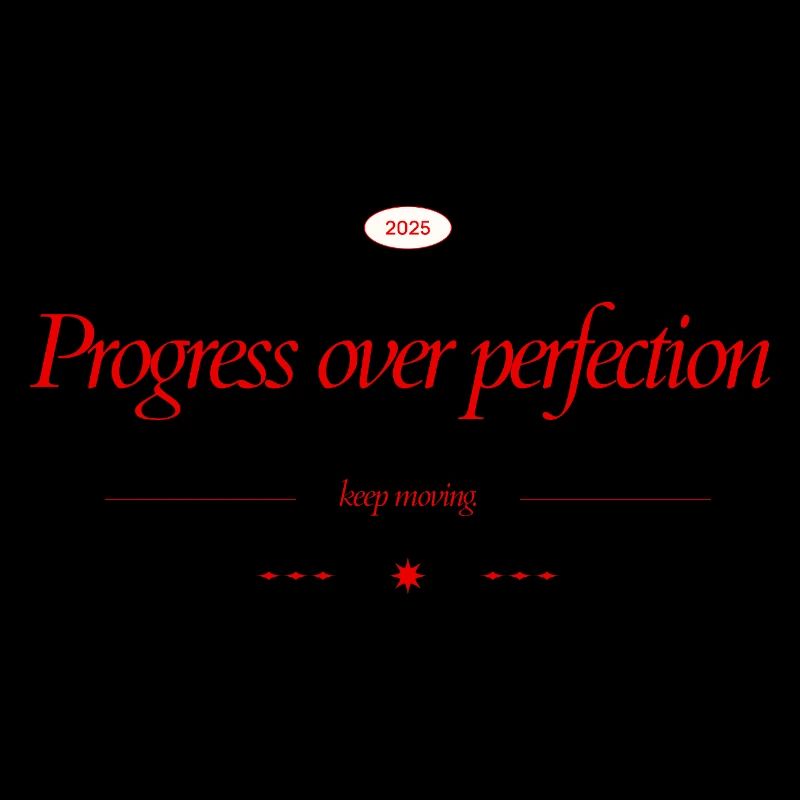 Progress instead of perfection