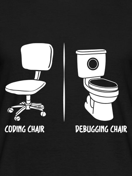 Debugging-Stuhl lustige Programmierer Geschenk