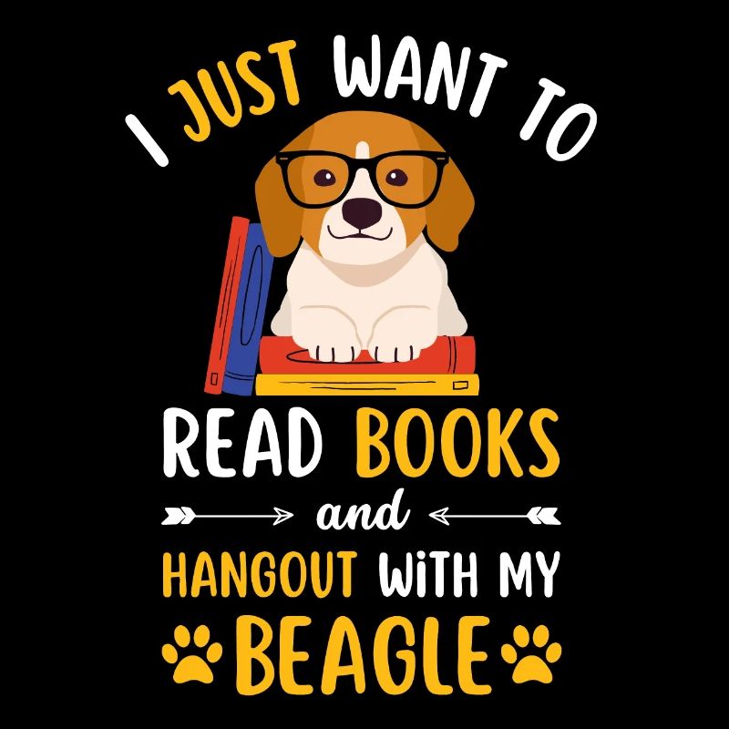 Süßer Beagle Buch Bücher kawaii