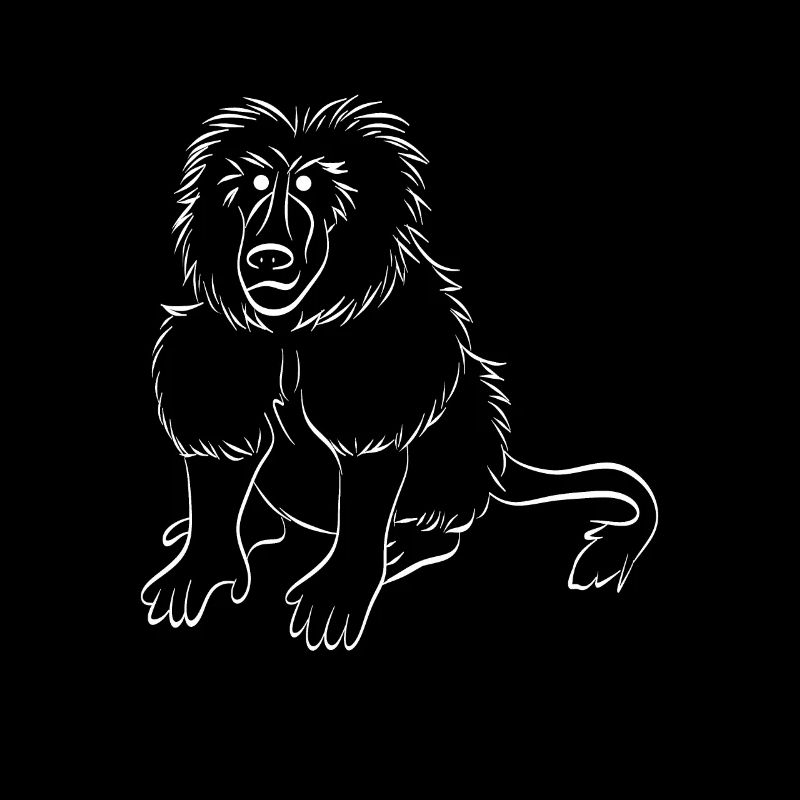 Affe Pavian