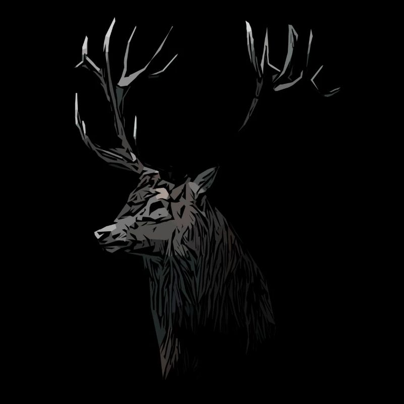 Chasseur de cerf Chasse Cerf Hunting motif de chasse