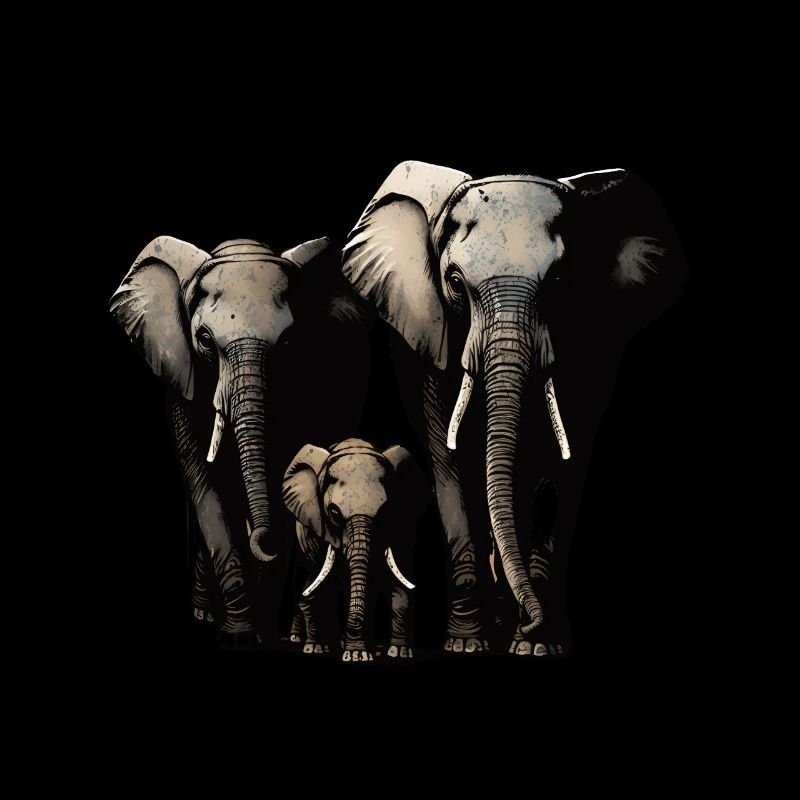 Famille d’éléphants