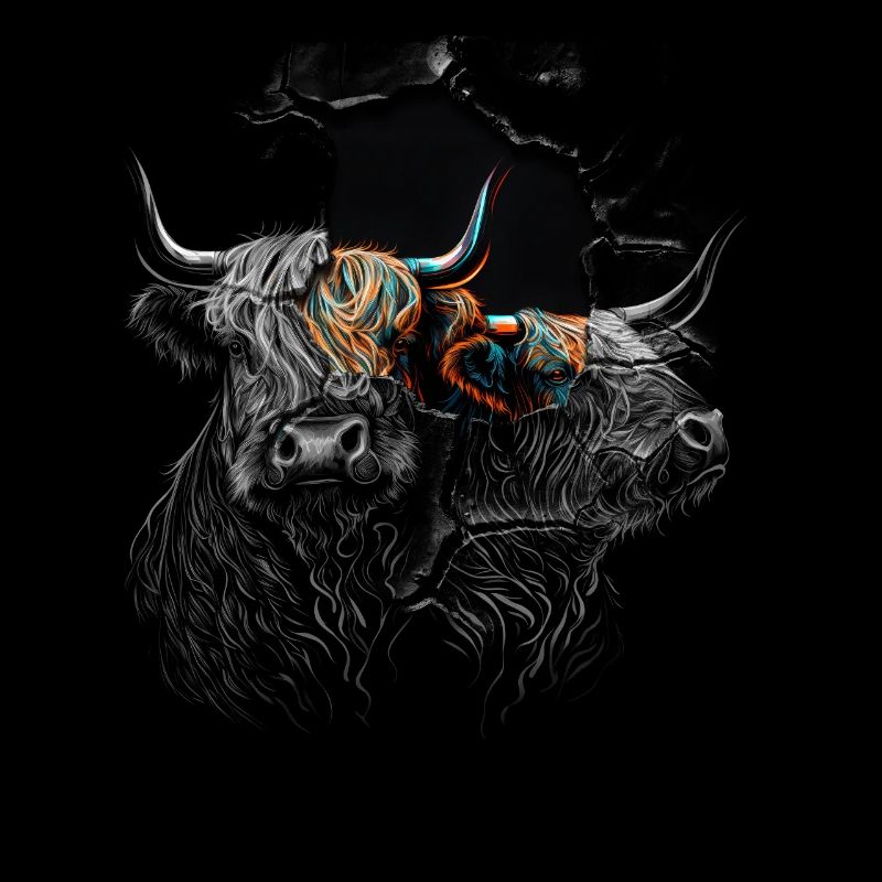 Scottish Highland Cattle Portrait