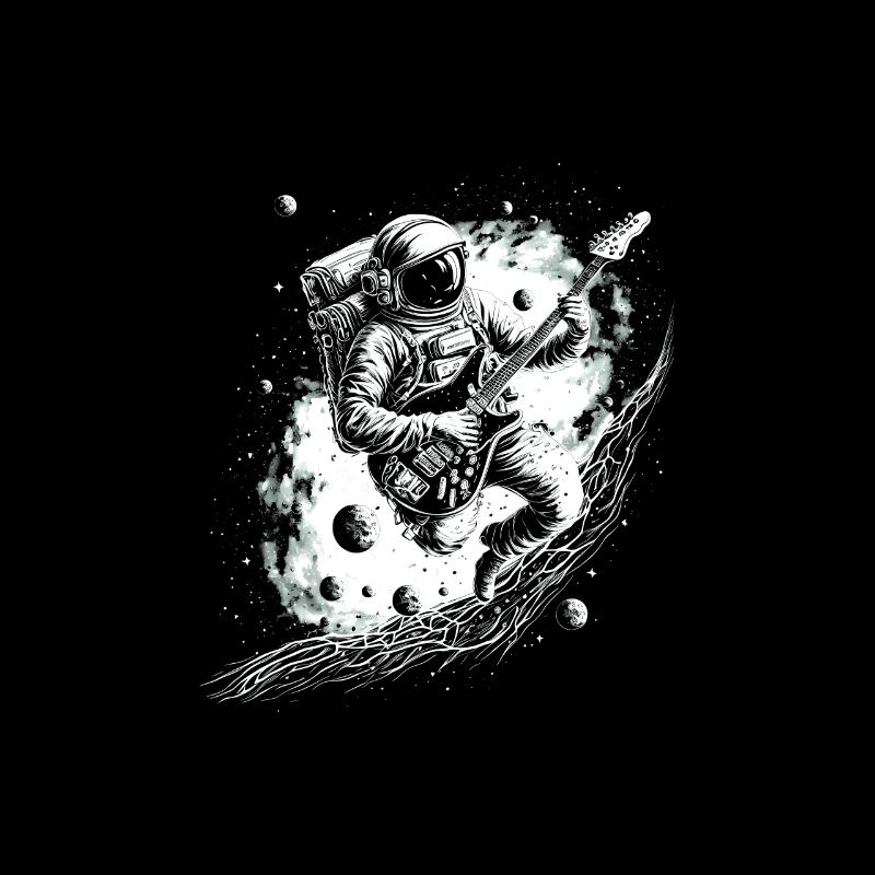 Astronaut Guitar Player