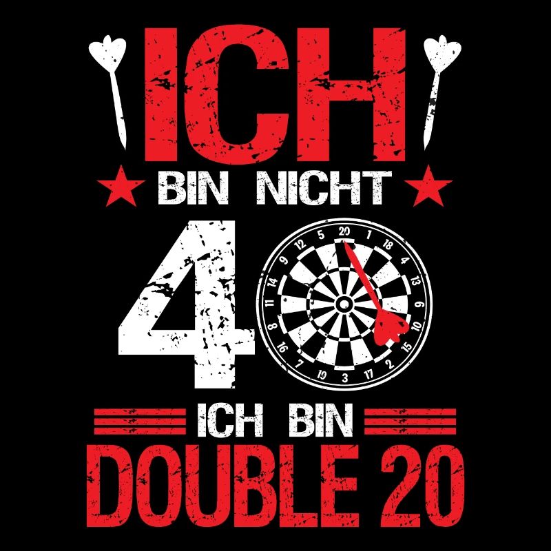 Dart Darts Darter Darten 40.Geburtstag Geschenk