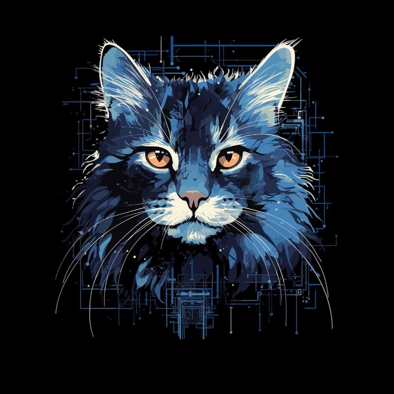 Maine Coon Cat Artistic