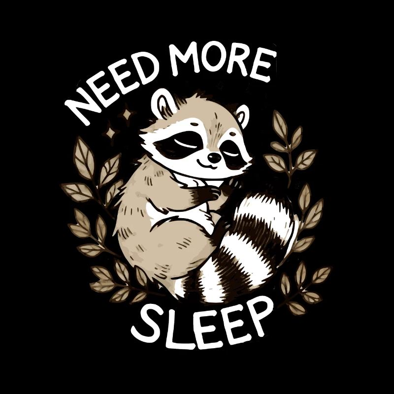 Besoin de plus de sommeil, drôle de raton laveur,