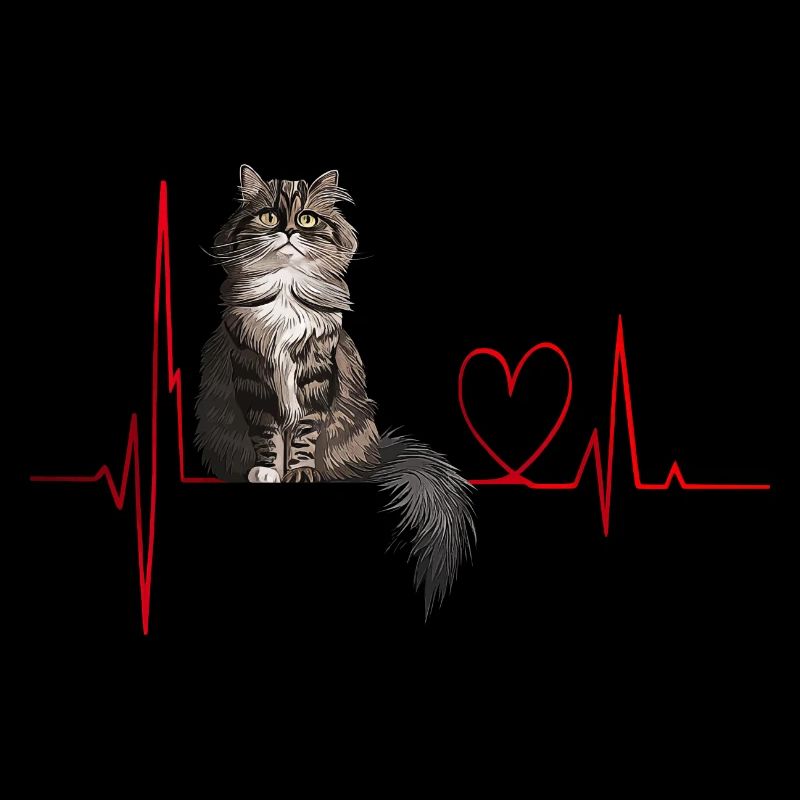 Chat Heartbeat Cadeau