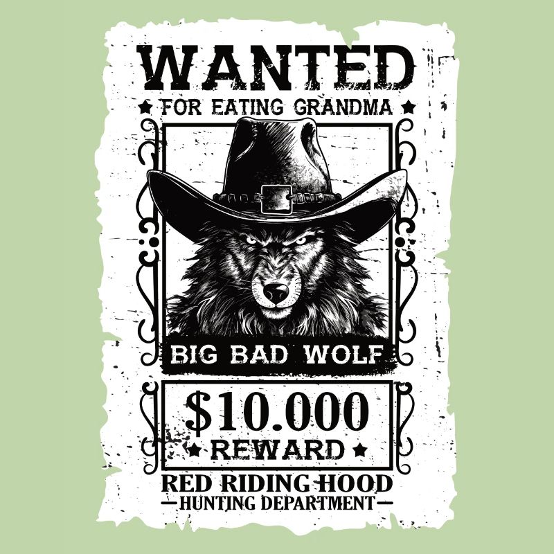 Rotkäppchen Märchen Großer Böser Wolf Grimm
