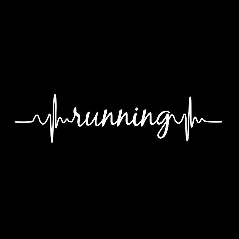 Heartbeat ECG Running Marathon Gift