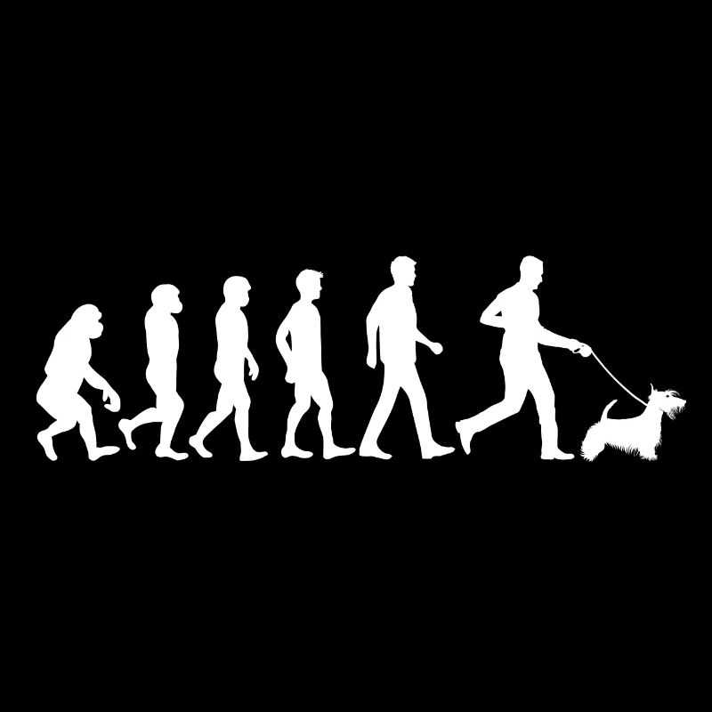 Scottish Terrier Hund Evolution Hundebesitzer
