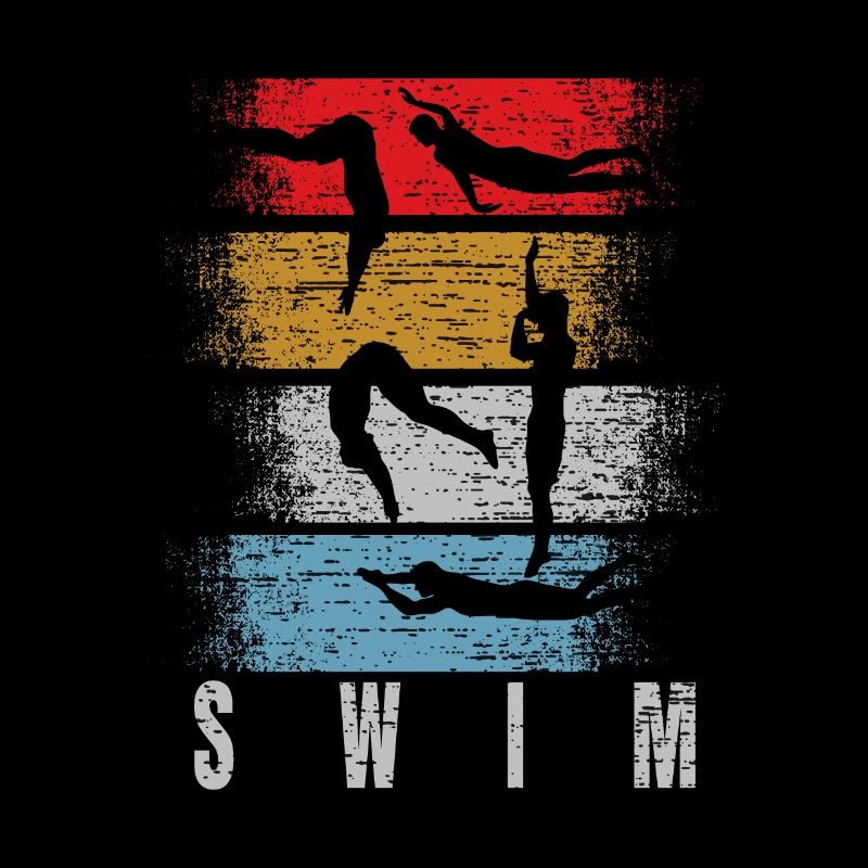 Moniteur de natation rétro