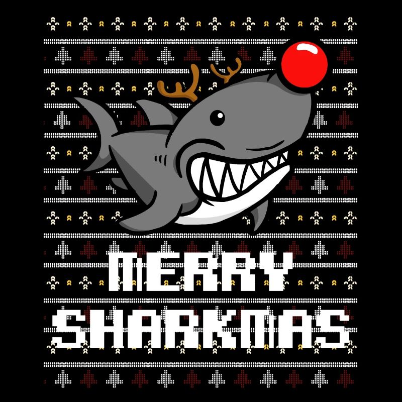 Cadeau de Noël laid de requin