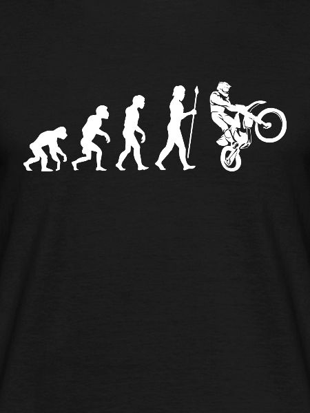 Motocross Evolution Motorradfahrer