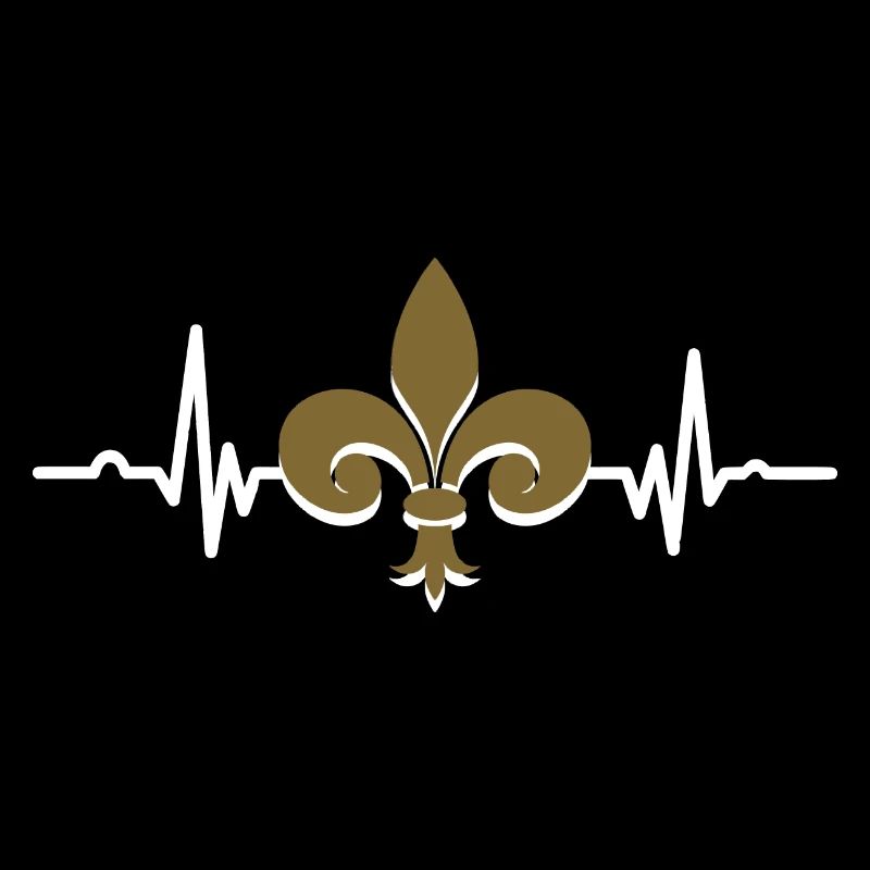 Fleur de Lis Lys Herzschlag