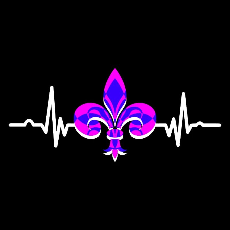 Fleur de Lis Lys Herzschlag