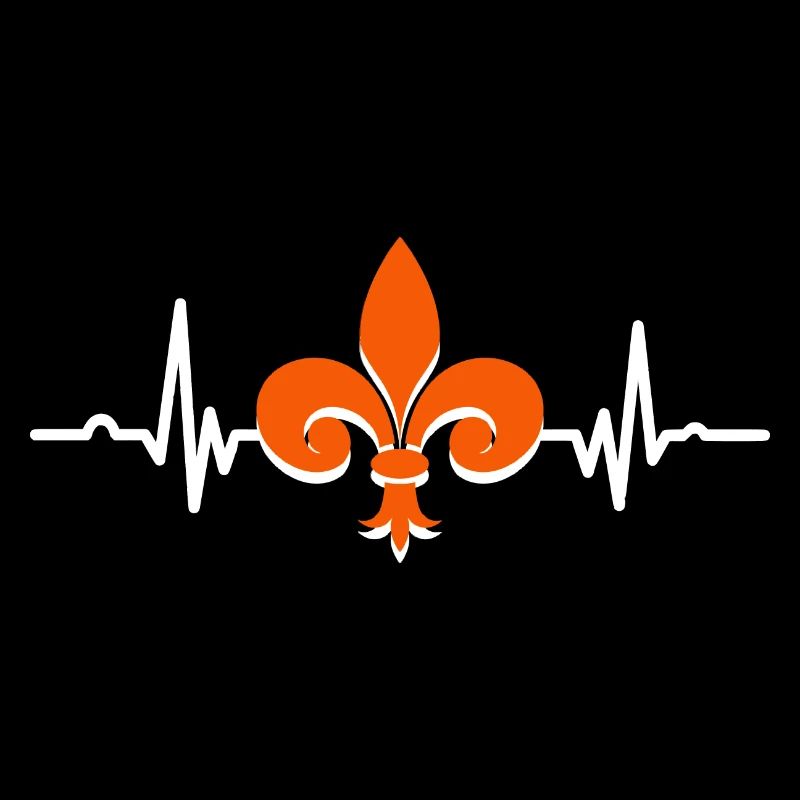 Fleur de Lis Lys Herzschlag