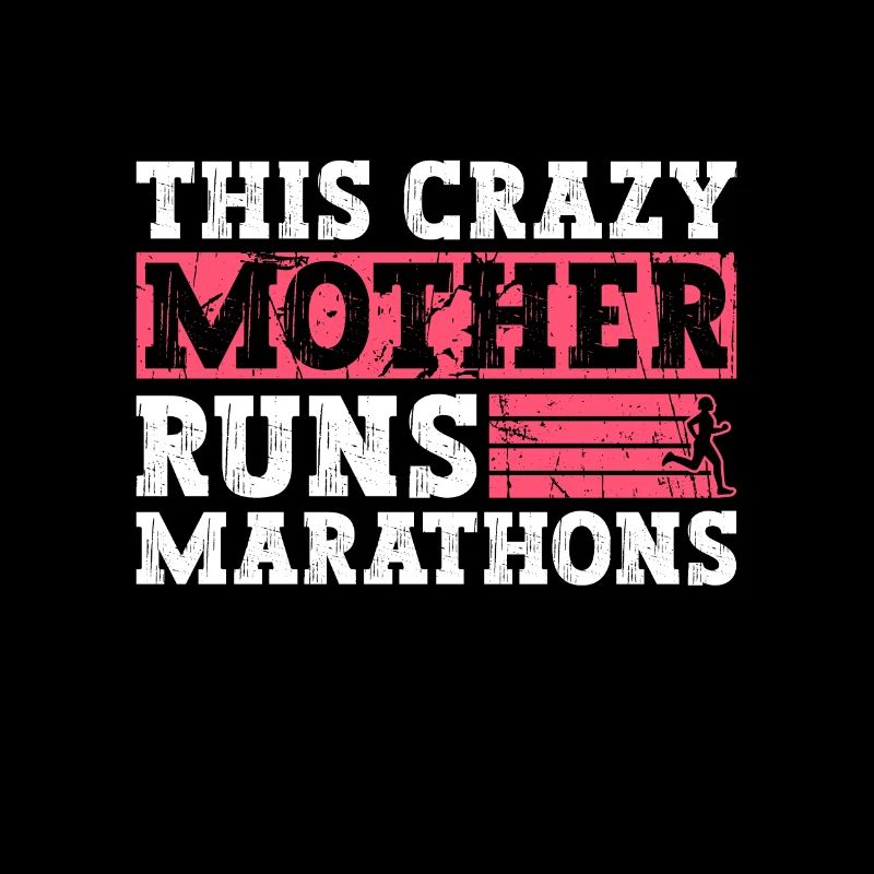 This crazy mother runs marathon