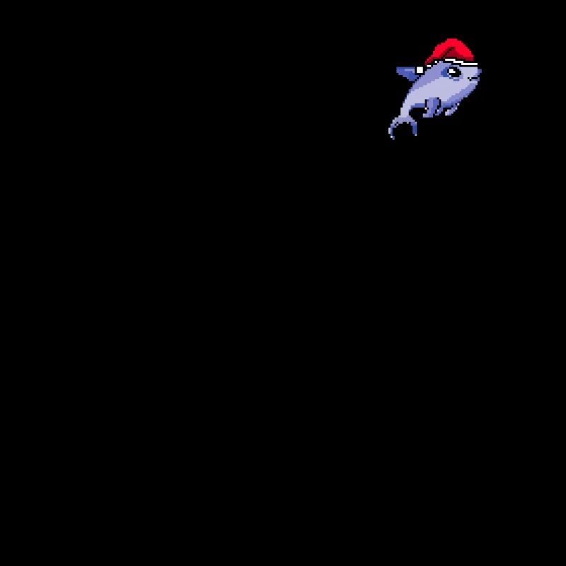 Noël pixélisé dauphin - Drôle