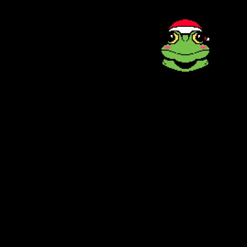 Frog Pixélisé Christmas - Drôle