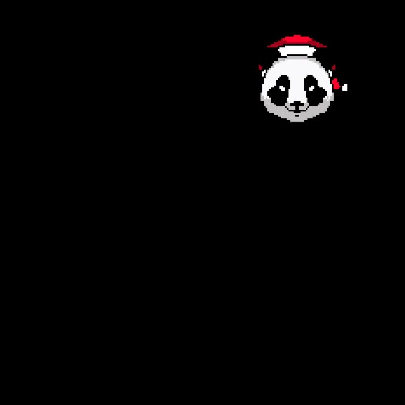 Panda Pixelated Christmas - Funny