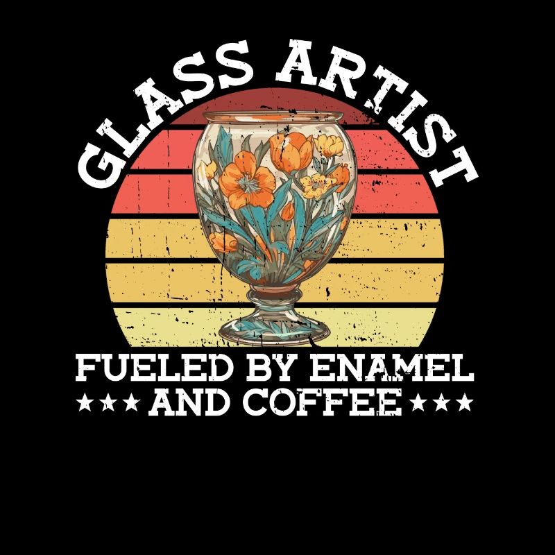 Artiste verrier, alimenté par l’émail et le café -