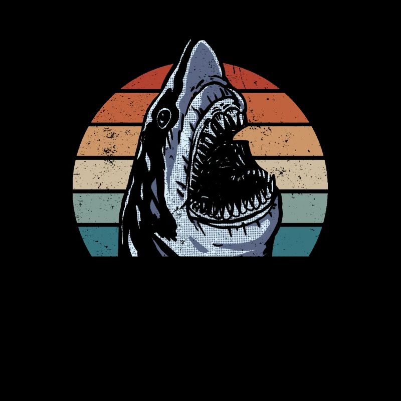 Megalodon avec rétro - Requin Megalodon