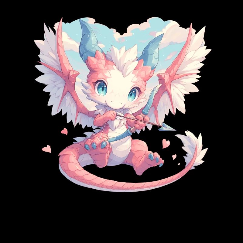 Dragon en tant que Dragon de la Saint-Valentin Cupidon