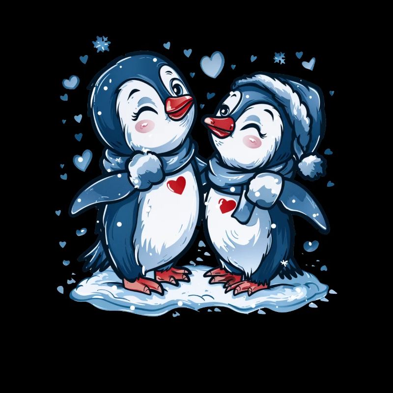 Pinguin Pärchen Kawaii Pinguin Niedlich