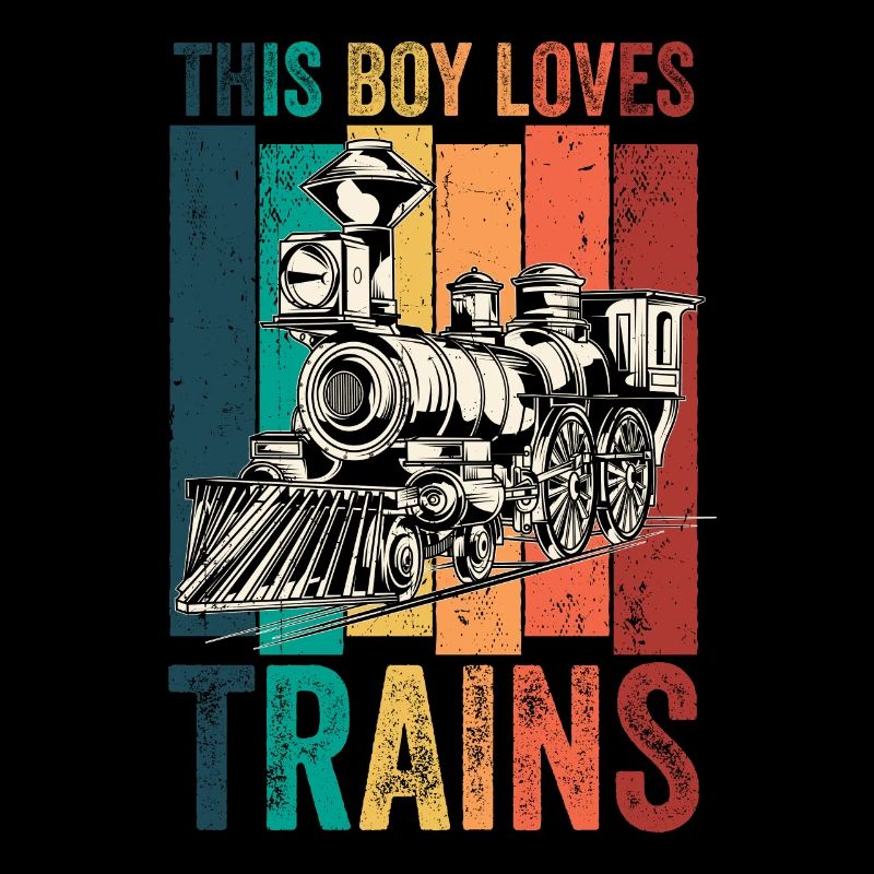 Ce garçon aime les trains