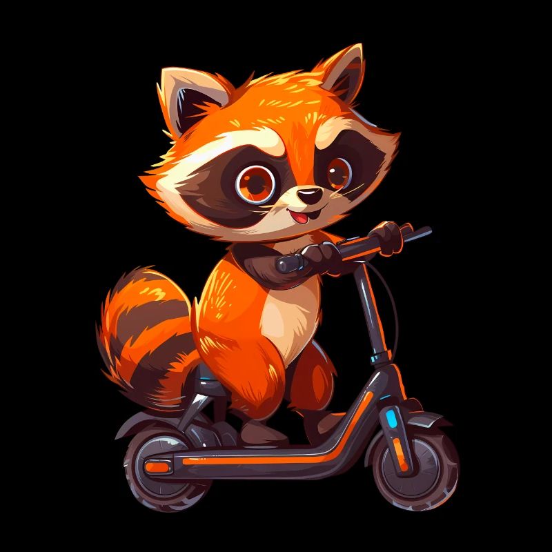 Waschbär Roller