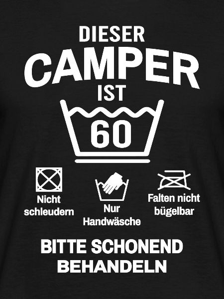 Camper 60. Geburtstag Camping Lustig 60 Jahre