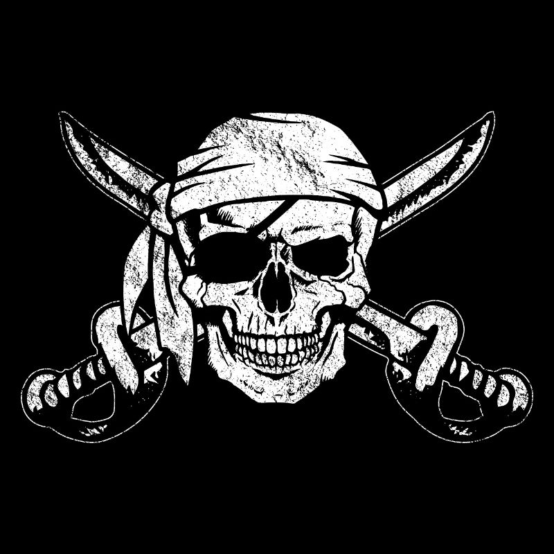 Pirate's head buccaneer eye patch gift