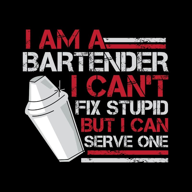 Hilarious bartender waiter bartender mixer