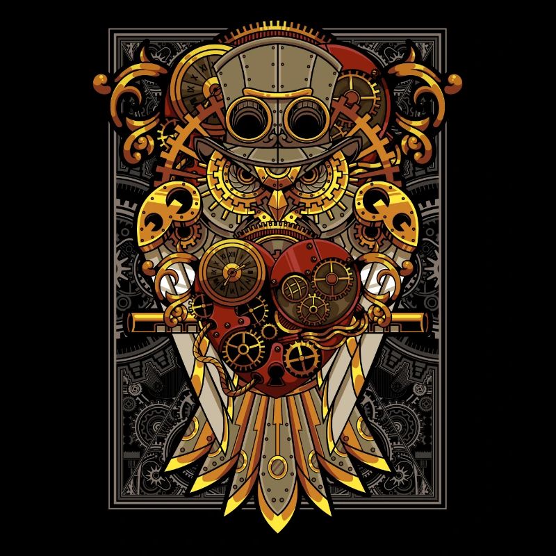 Steampunk Owl Mechanical Bird Clockwork