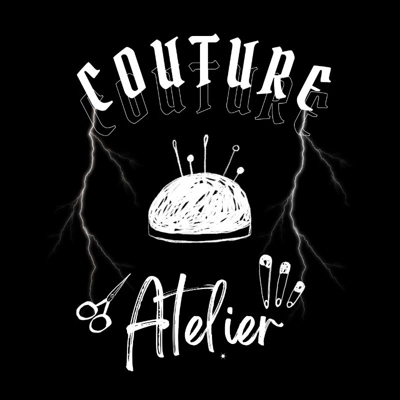 ATELIER COUTURE MODERNE BLANC GRIS ROCK GRUNGE