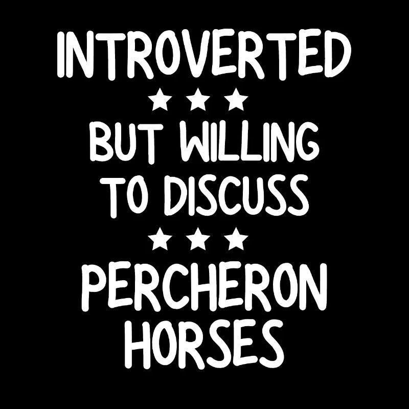 Introverti mais prêt à discuter du cheval percheron