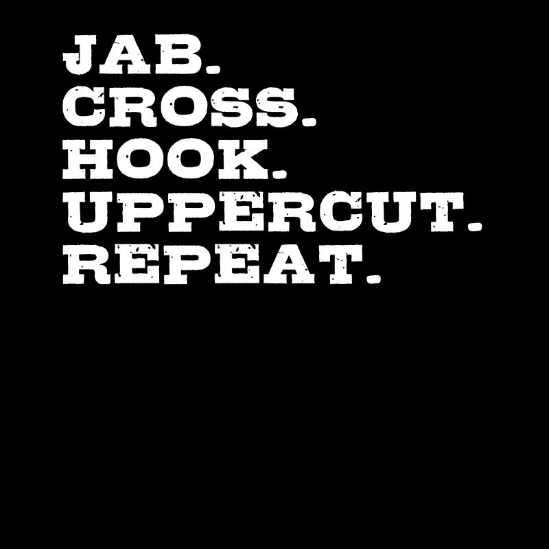 Jab Cross Hook Uppercut Arts Martiaux Boxe Cadeau