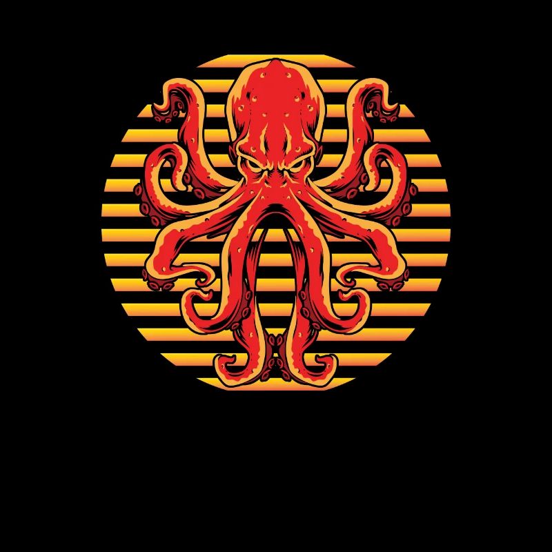 Creature marine di polpo