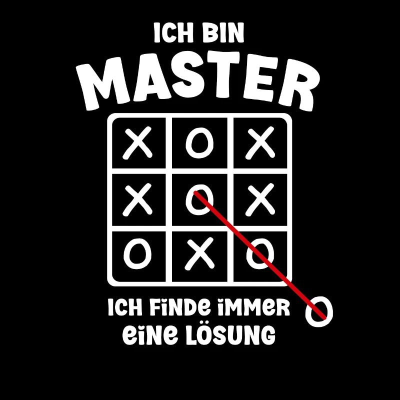 Ich bin Master Spruch Geschenk Uni Abschluss