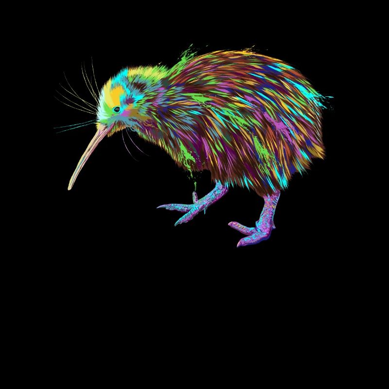 Spalsh Kiwi Bird