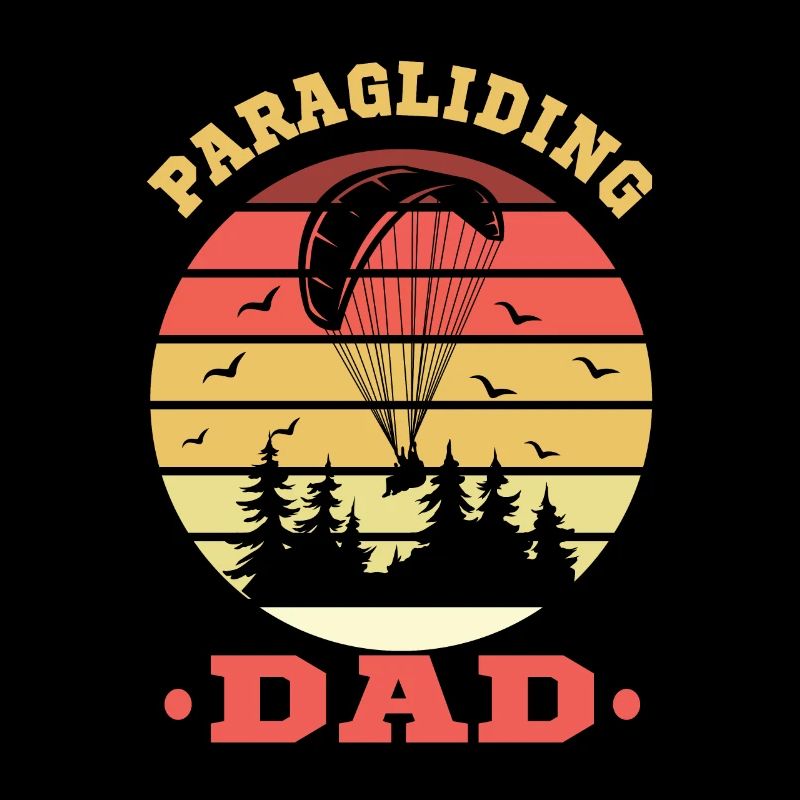 Paraglider pilot paraglider Vinatge Papa Dad