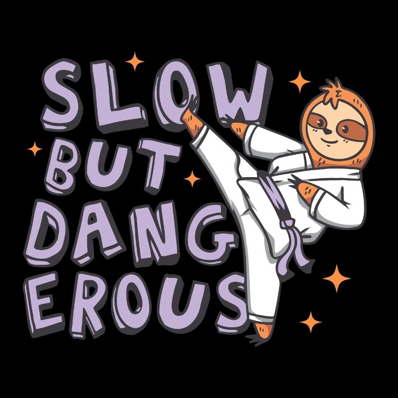 Slow but dangerous Karate Sloth