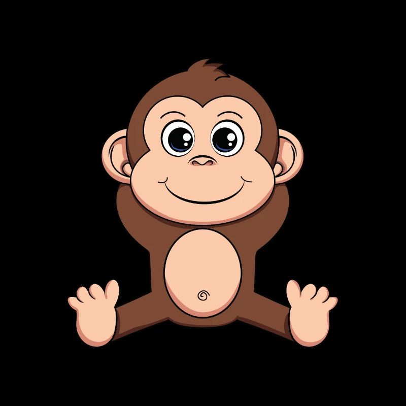 Animaux de dessin animé mignon - singe