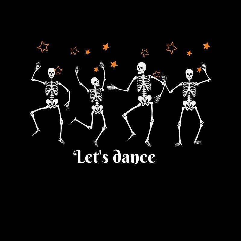 Dancing skeletons Halloween