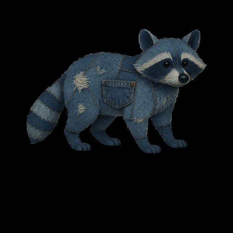 Waschbär Denim