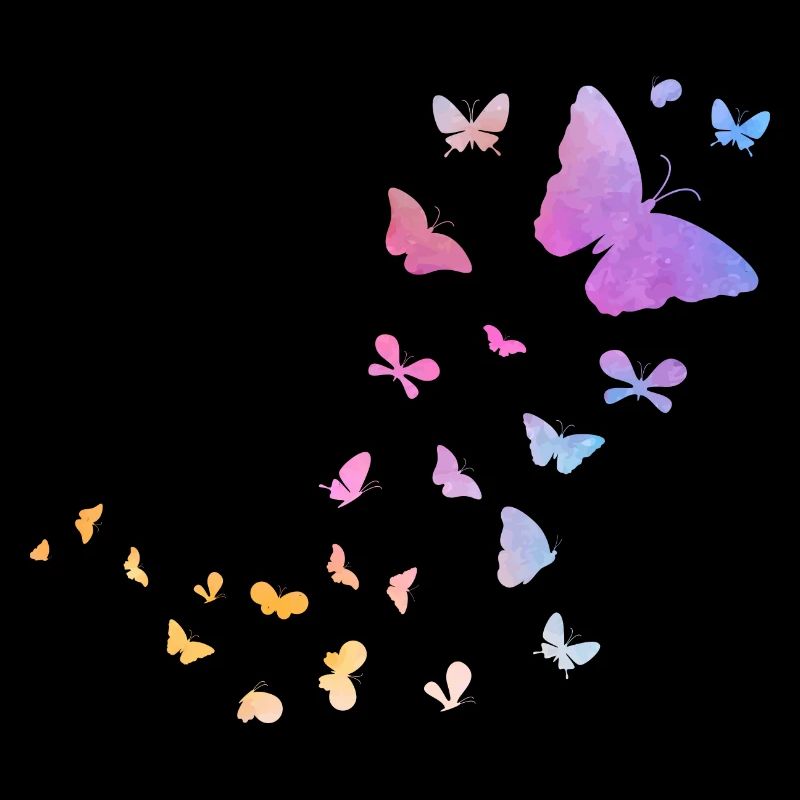 Aquarelle papillon mignon insectes nature