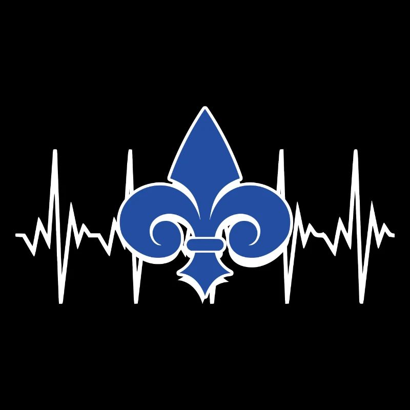 Fleur de Lis Lys Battement de Coeur