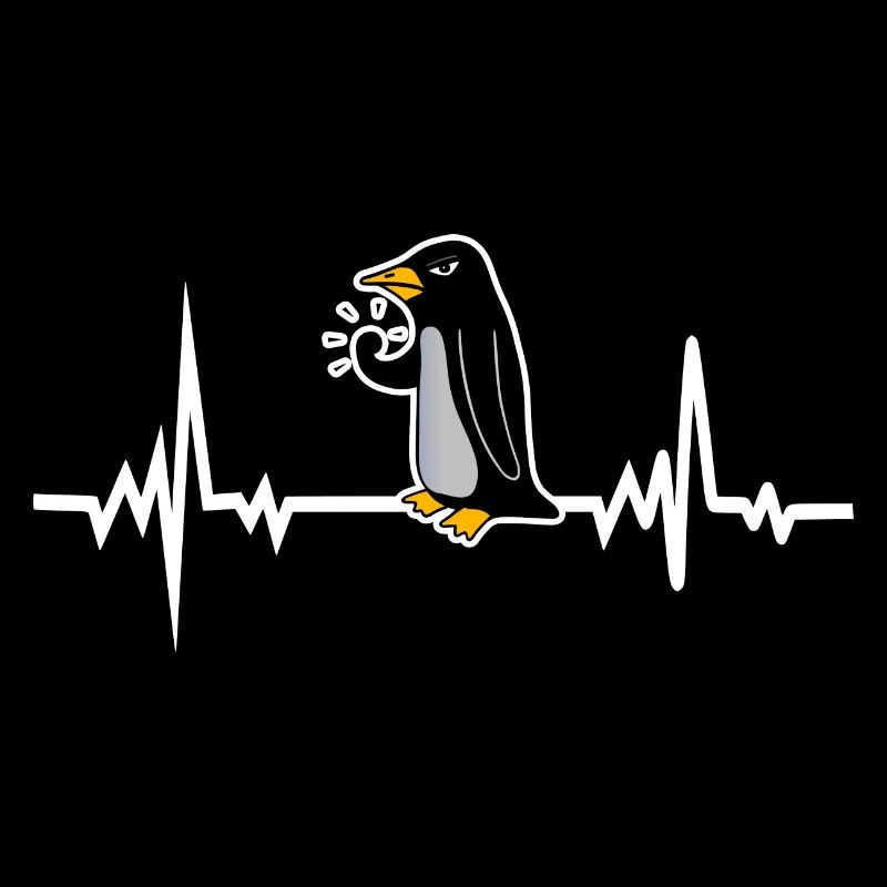Pinguin Vogel Herzschlag