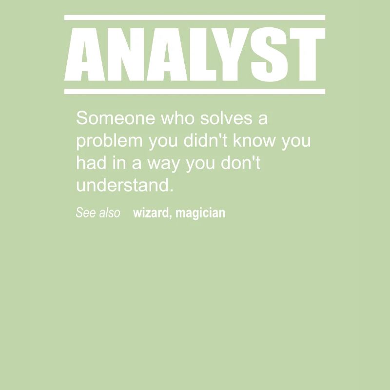 Funny Description Tshirt Analyst Edition